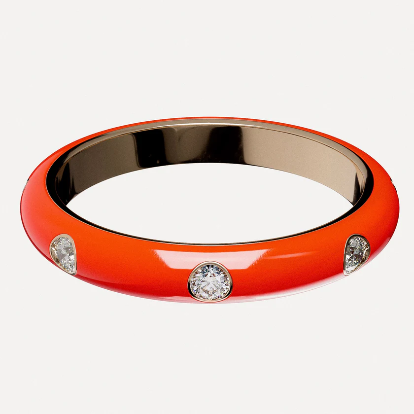 Rose Gold Enamel Ring
